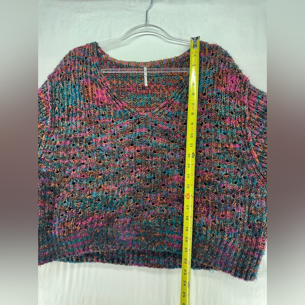 Free People Highland Space Knit Oversize Sweater Womens Size Small - Picture 5 of 7